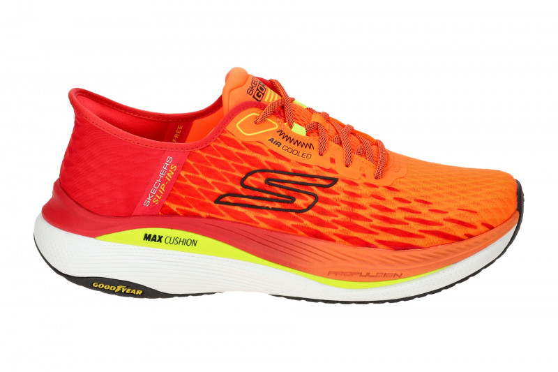 Skechers MAX CUSHIONING Sneakers Schuhe orange rot Slip-Ins 220510