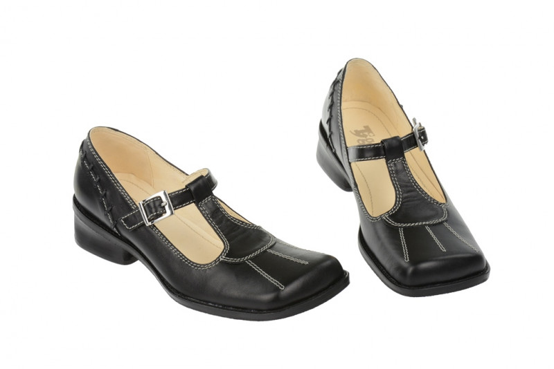 Tiggers T-Riemchen Pumps Yvonne in schwarz