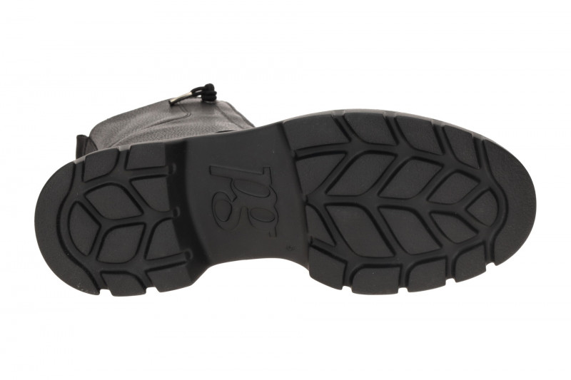 Paul Green Plateau Boots schwarz Gummizug Glattleder 8216