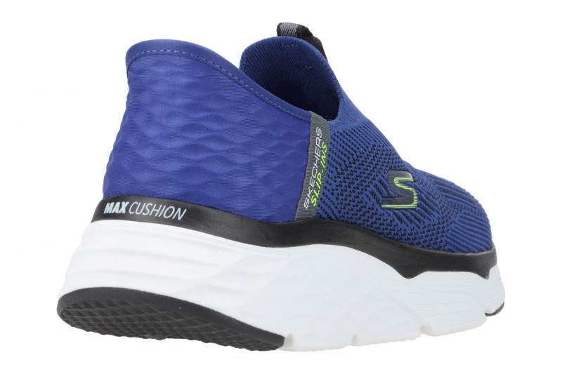 Skechers MAX CUSHIONING ELITE Schuhe blau weiß Slip-Ins 220389