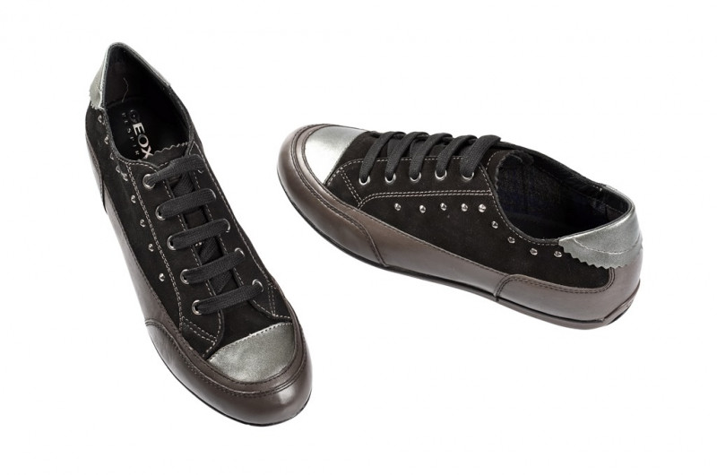 Geox New Moena Schuhe in schwarz dunkelgrau