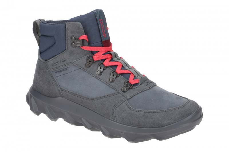 Ecco MX Stiefel Boots grau Herren Mid-Sneakers Waterproof