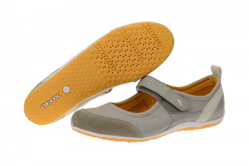Geox Vega Ballerina grau Mary-Jane D3202B 04322 C1006
