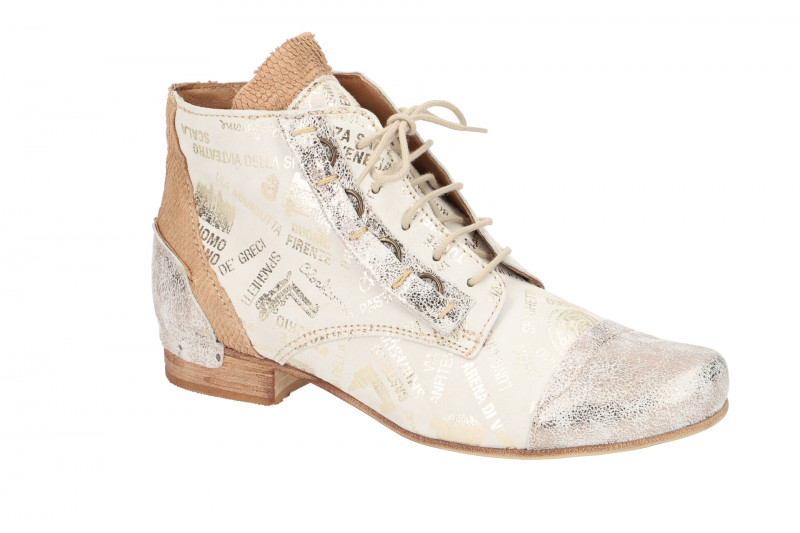 Charme Stiefelette weiß gold-metallic 0165