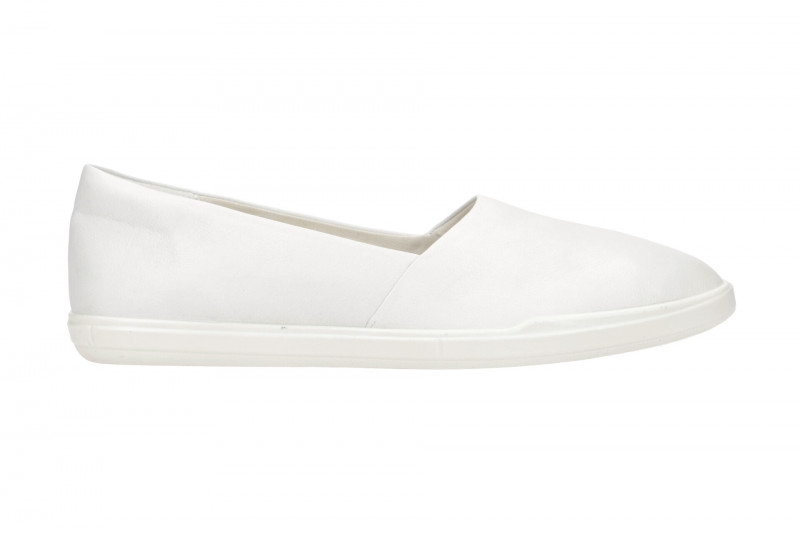 Ecco Simpil Schuhe weiß Damen Slipper