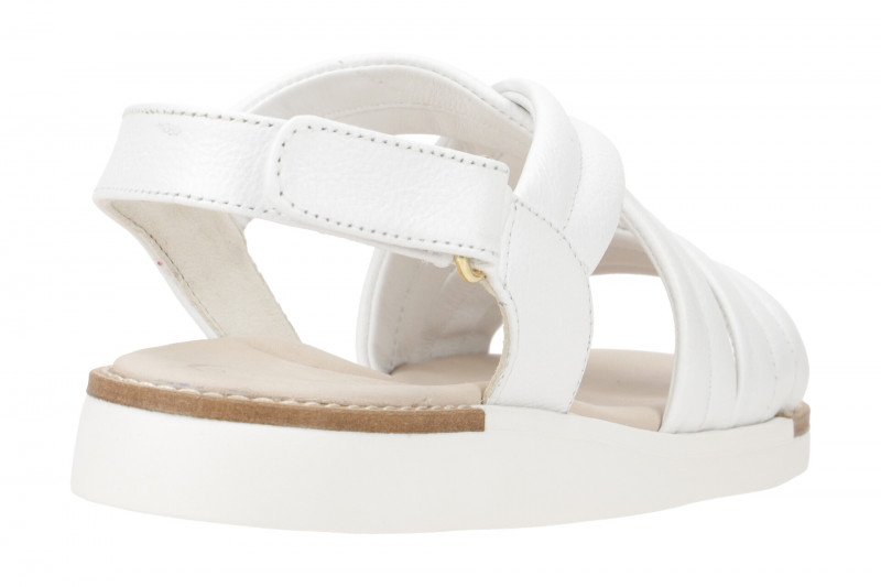 Paul Green Sandale Kreuzriemen weiß Klett 6054