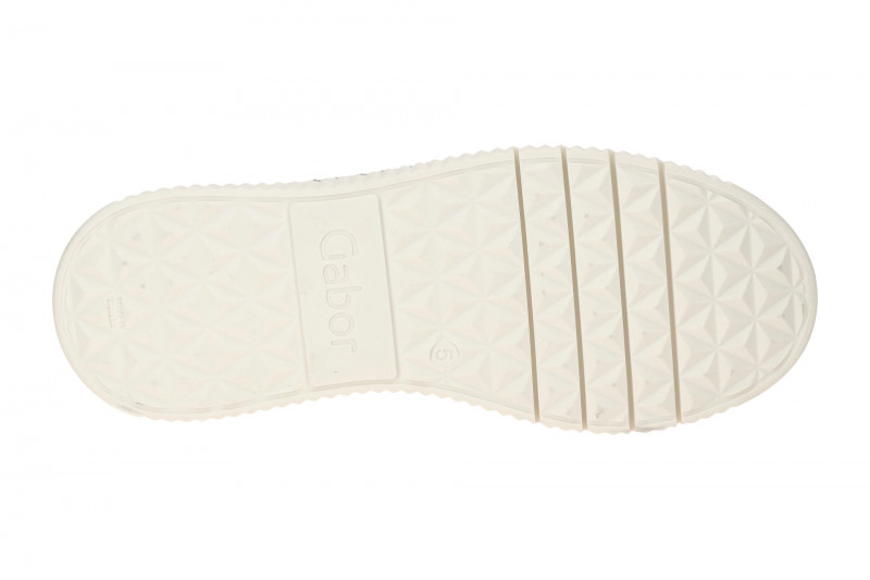 Gabor Schuhe weiß silber Plateau Sneakers 73.240.29