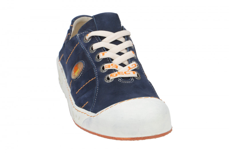 Eject Puzzle Schuhe blau orange Nubuck 12359