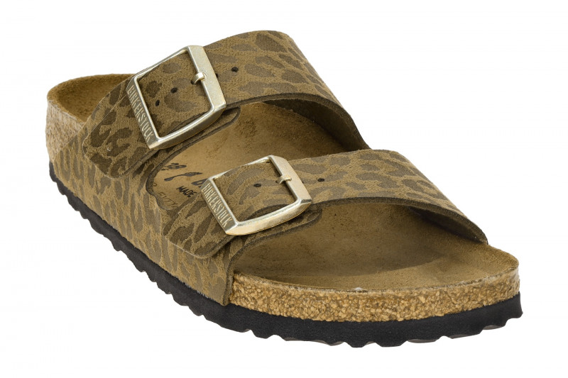 Birkenstock Arizona BS Pantolette grün khaki LEO SCHMAL 1030586