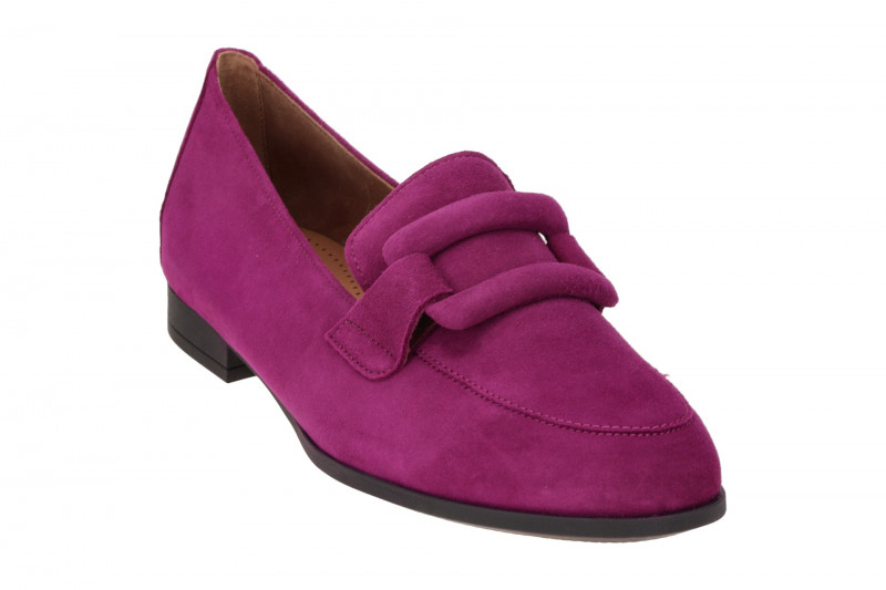 Gabor Schuhe Slipper pink violett Loafer Velour 55.273.10