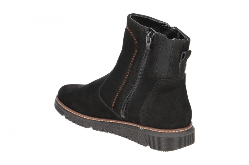 Waldläufer Gesa Stiefelette schwarz dünn gefüttert K-Weite