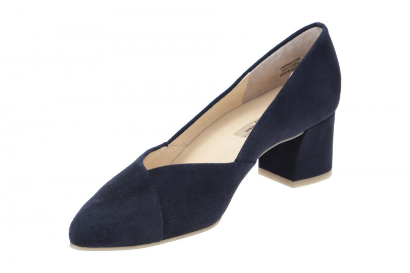 Paul Green Pumps blau Samt Velour 3740
