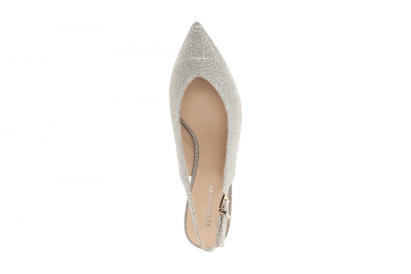 Peter Kaiser Sling Pumps beige sand Glitzer 79643