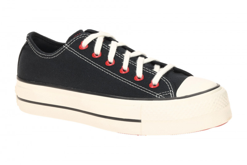 Converse Schuhe Chuck Taylor All Star Plateau schwarz Herz