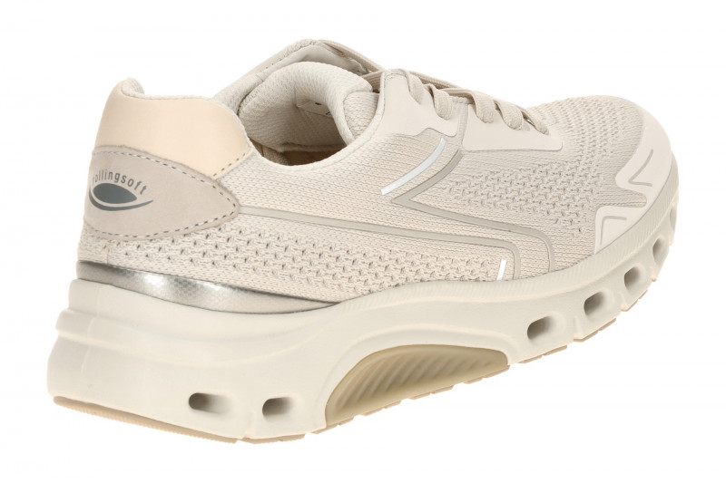 Gabor RollingSoft Schuhe beige Mesh Häkeloptik 86.984.23