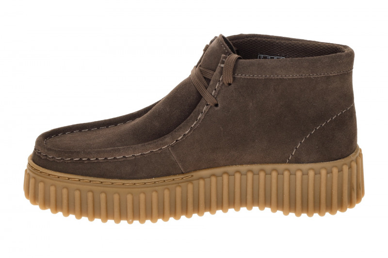 Clarks Torhill Moss Schuhe Mokassin dunkelbraun Velour 26185345