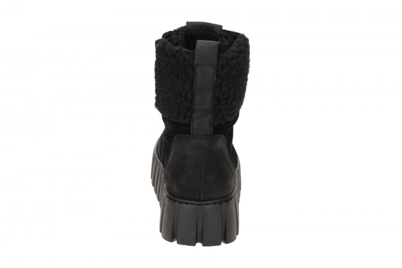 Gabor Comfort Boots schwarz Stiefelette Fell-Kragen 56.485.67