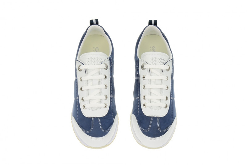 Geox Contact Schuhe weiß navy blau D42E9B