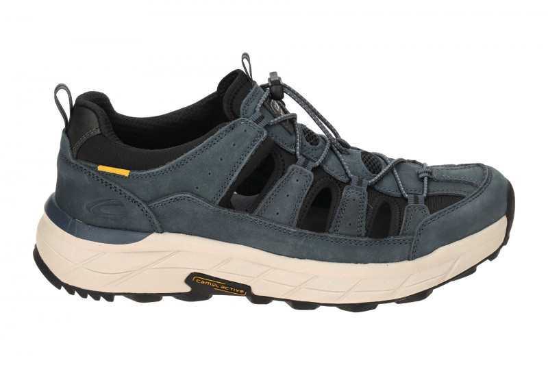 camel active Cross Country Sommer Schuhe blau gelocht 54CCA03