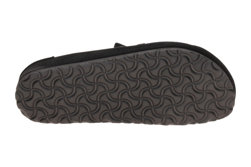 Birkenstock Naples Wrapped Mokassin Clog Pantolette schwarz Schmal-Weit