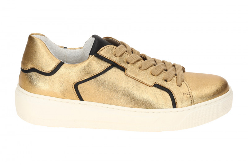 Gabor Schuhe gold metallic Sneakers 63.210.63
