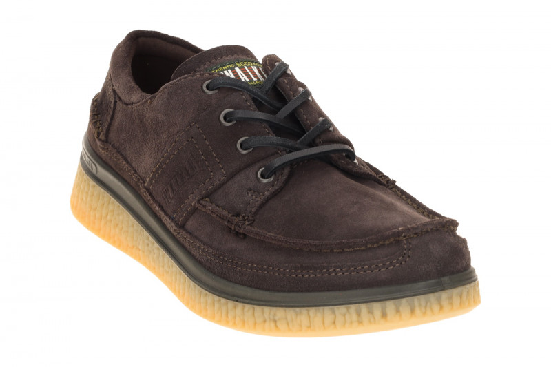Ecco Walker Schuhe braun mocca Velour Mokassin 571104
