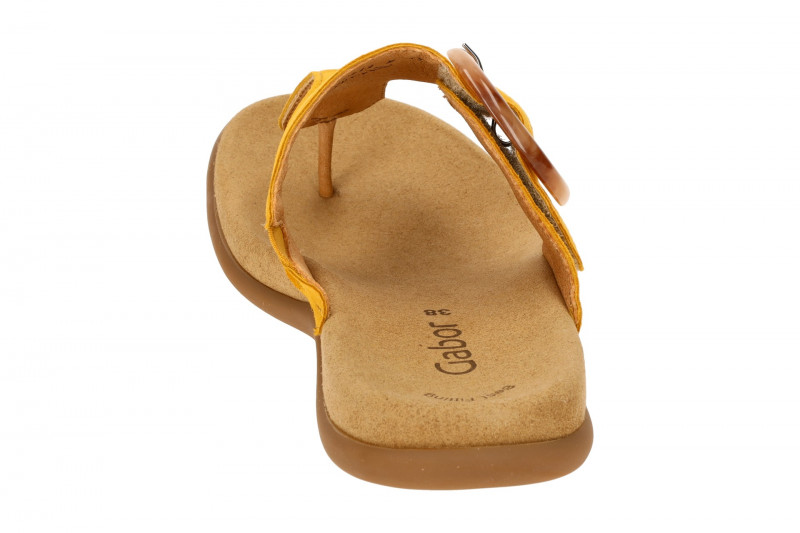 Gabor Zehentrenner Pantolette gelb 43.701.10
