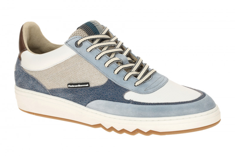 Floris van Bommel De Kupster Schuhe blau weiß Sneaker 10143