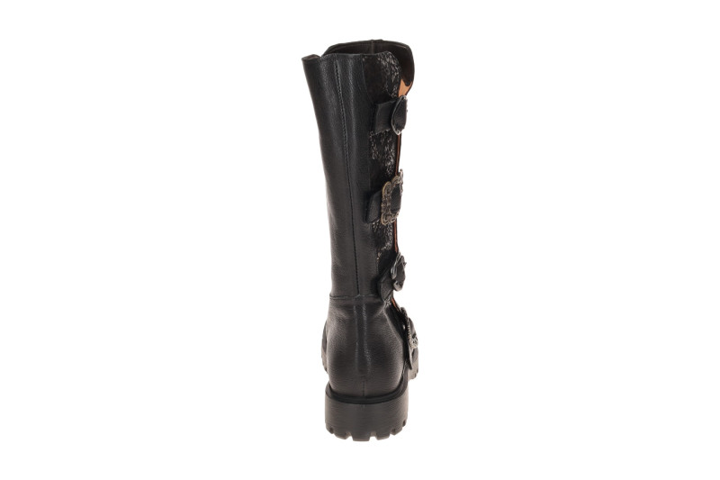 Think Trento Stiefel schwarz Effekt Schnallen 1433
