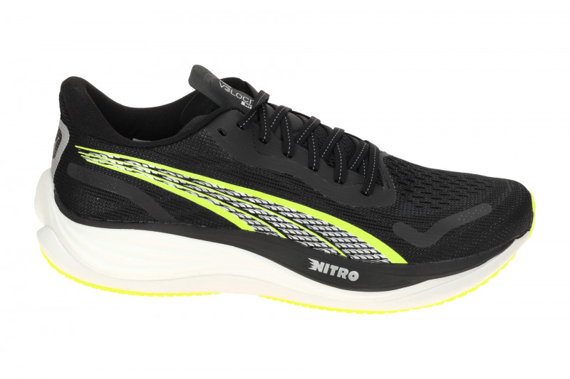 Puma Velocity Nitro Schuhe schwarz gelb Herren Sportschuhe Sneaker