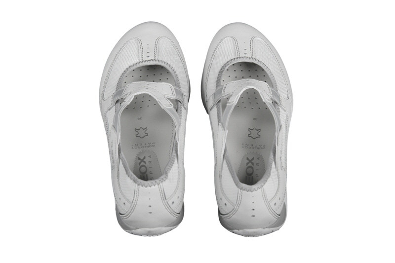 Geox Schuhe Freccia Bal in weiß Damen Slipper