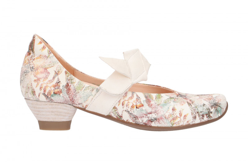 Think Aida Riemchen Pumps weiß effekt tahiti