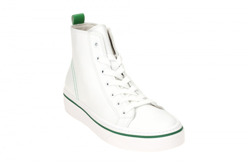 Gabor Mid Sneakers Stiefelette weiß grün Nappa 43.160.29