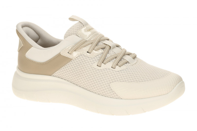 Geox Plummery Schuhe Slipper beige papyrus Damen FASTin D670JB