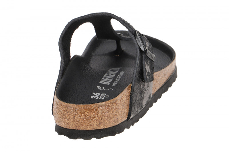 Birkenstock Gizeh BS Pantolette schwarz metallic 1019408