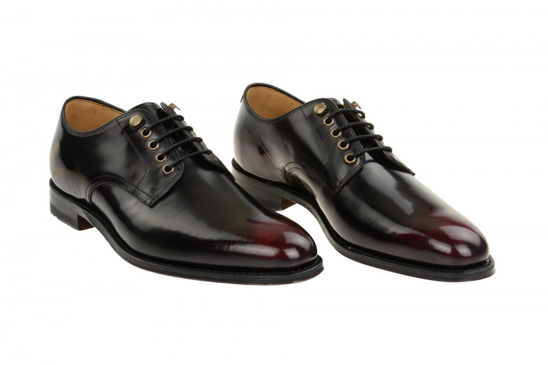 Gordon & Bros Schuhe Ken burgundy rot brush 5150-B