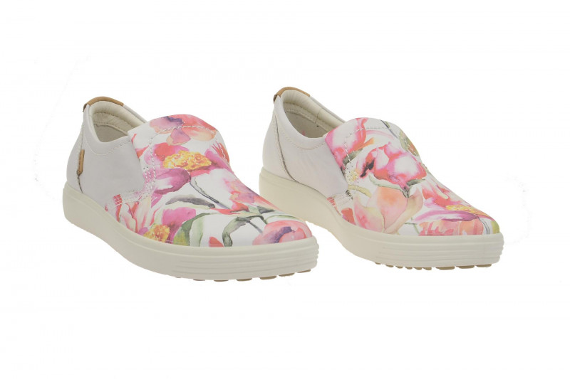 Ecco Soft 7 Schuhe weiß floral 430033 59768