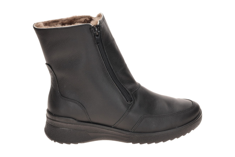 ARA München Winter Stiefelette schwarz H-Weite Lammfell 12-58512