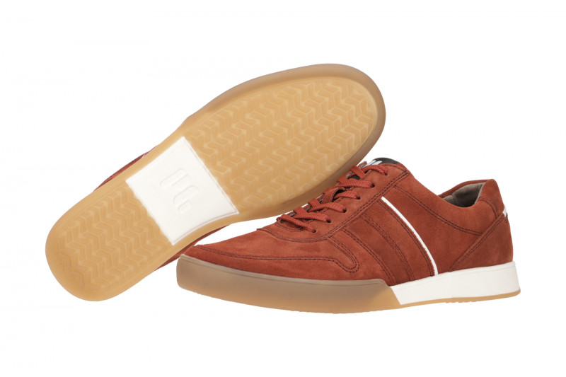 Pius Gabor Schuhe Herren Sneakers rot brick 1008.10