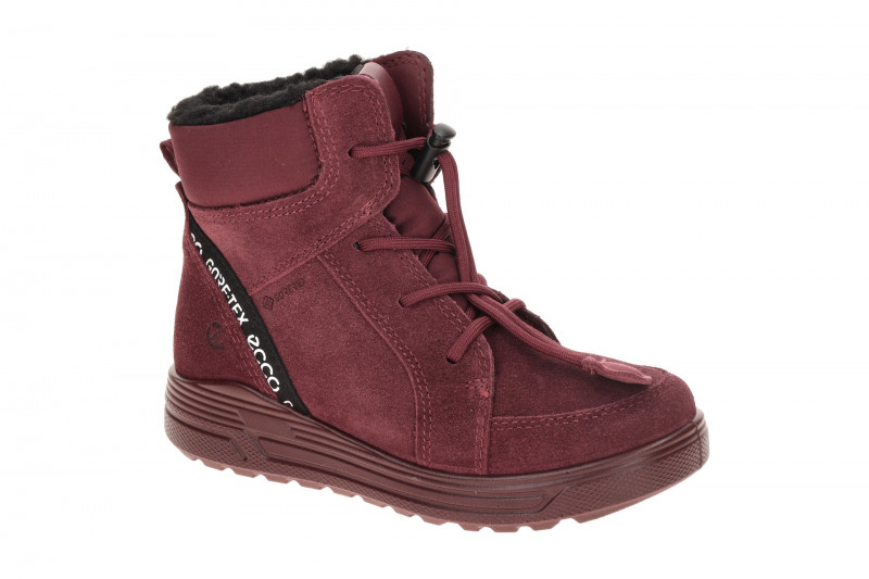 ecco Urban Kinderstiefel dunkelrot Warmfutter GORE-TEX