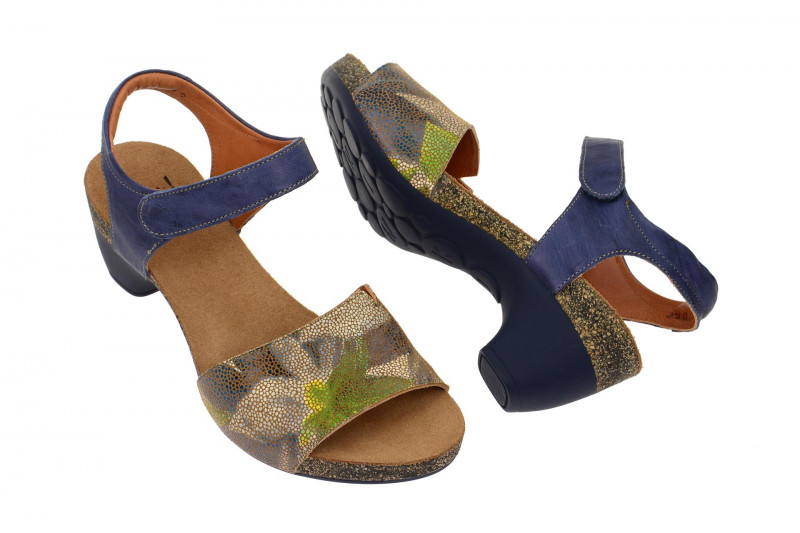 Think Traudi Sandale blau jeans kombi 6-86573-84