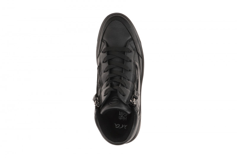 ARA Canberra Mid Sneaker Schuhe schwarz H-Weite Plateau 12-23008