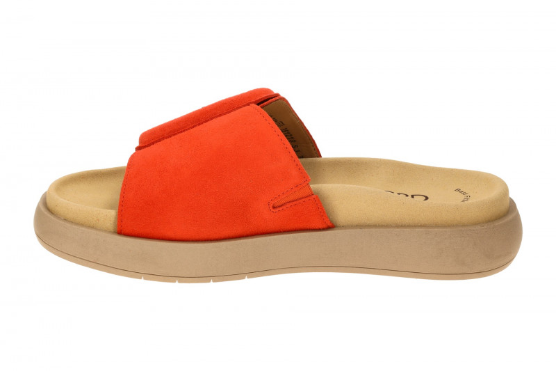 Gabor Plateau Pantolette orange Velour 63.751.13