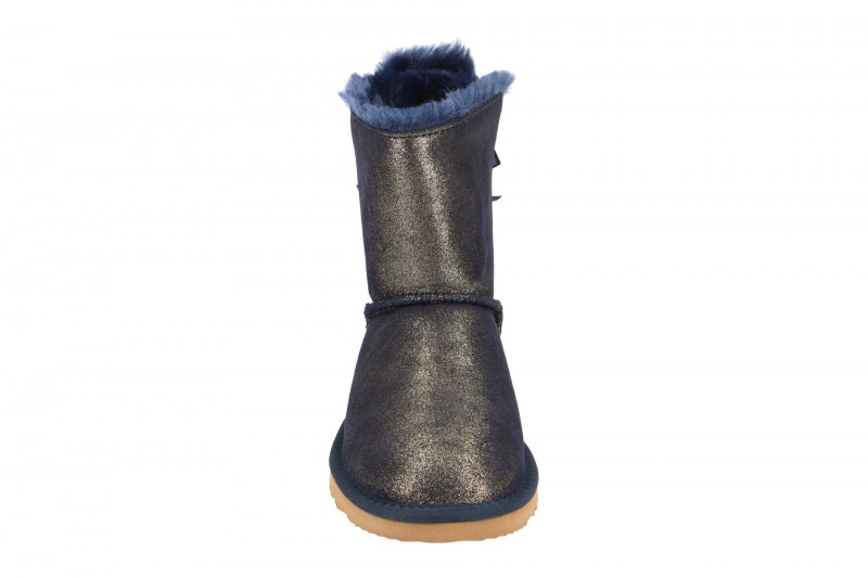 Oog Stiefel blau gold Kurzschaft Boots B066
