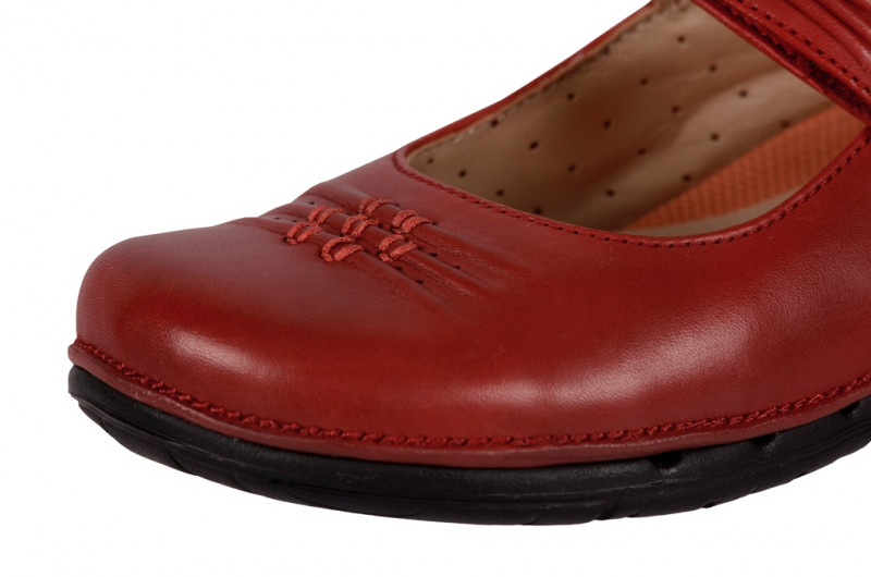Clarks Un Linda Schuhe rot Slipper 20353743