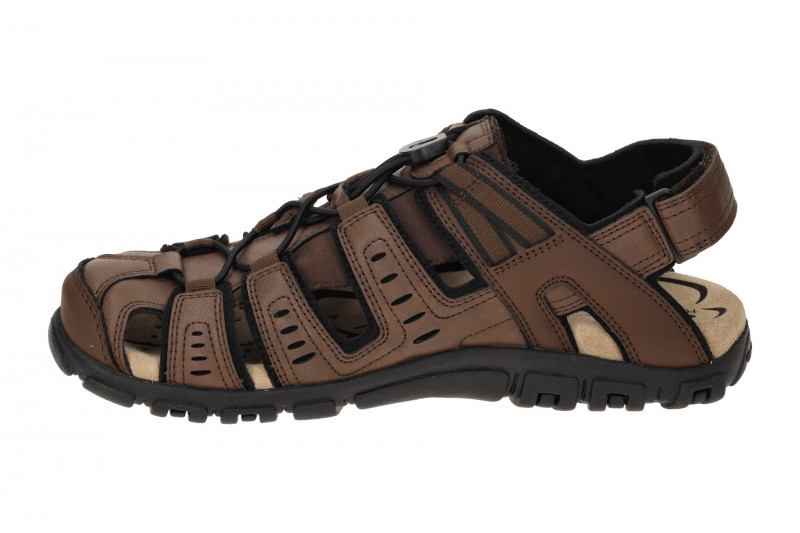 Geox Strada Outdoor Sandale braun schwarz U4524C