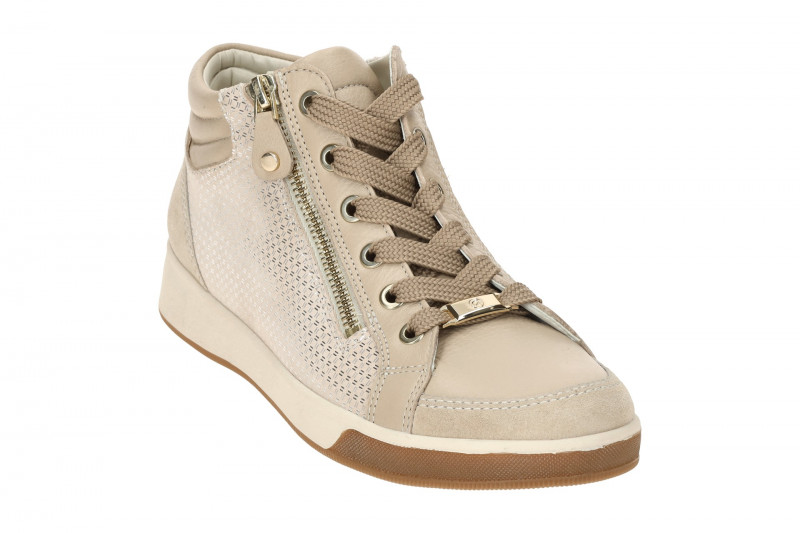 ARA Rom Schuhe Mid-Sneaker beige silber 12-24499