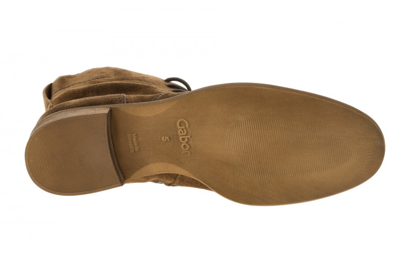 Gabor Stiefelette braun Velour 71.646.34