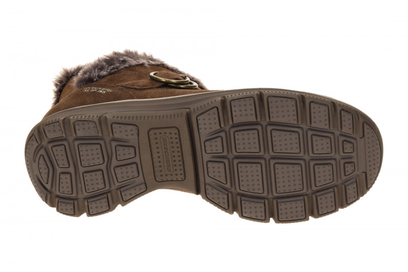 Skechers Easy Going Stiefelette braun choco Schlupf Boot Slip Ins
