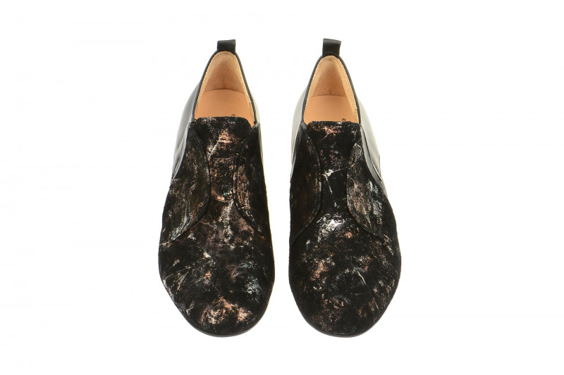 Think Guad Slipper schwarz braun kombi 5-85283-43